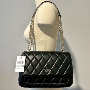 NWT Kate Spade Carey Black Quilted Bag
